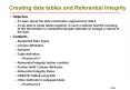 Creating data tables and Referential Integrity PowerPoint PPT Presentation