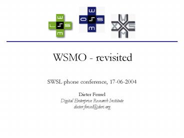 WSMO revisited