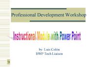 Professional Development Workshop