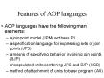 Features of AOP languages PowerPoint PPT Presentation