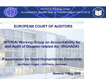 EUROPEAN COURT OF AUDITORS