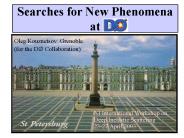 Searches for New Phenomena at