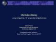Information literacy a key competency for enhancing competitiveness PowerPoint PPT Presentation