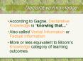 Declarative Knowledge PowerPoint PPT Presentation