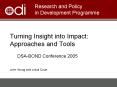 Turning Insight into Impact: Approaches and Tools PowerPoint PPT Presentation