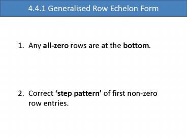 Any allzero rows are at the bottom'