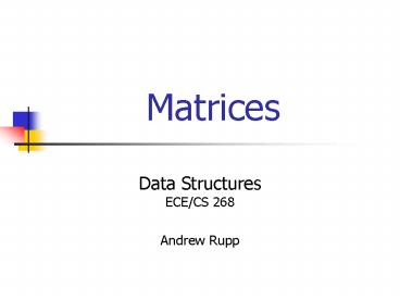 PPT – Matrices PowerPoint presentation | free to view - id: 15b5a5-ZDc1Z