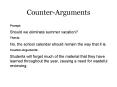 CounterArguments PowerPoint PPT Presentation