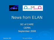 News from ELAN