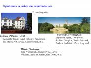 Spintronics in metals and semiconductors