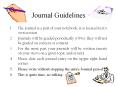 Journal Guidelines PowerPoint PPT Presentation