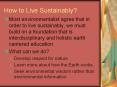 How to Live Sustainably? PowerPoint PPT Presentation