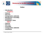 Enclosures for the RPC Link Boards