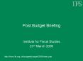 Post Budget Briefing PowerPoint PPT Presentation