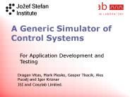 A Generic Simulator of Control Systems