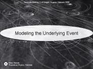 Modeling the Underlying Event
