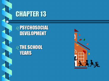 PSYCHOSOCIAL DEVELOPMENT