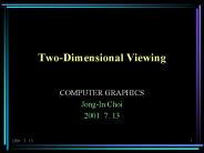 TwoDimensional Viewing