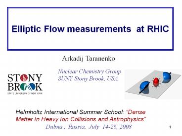 Elliptic%20Flow%20measurements%20at%20RHIC