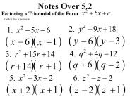 Notes Over 5.2