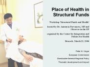Place of Health in Structural Funds