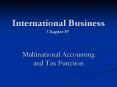 International Business Chapter 19 PowerPoint PPT Presentation