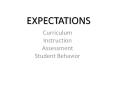 EXPECTATIONS PowerPoint PPT Presentation