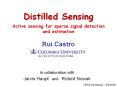 Distilled Sensing  Active sensing for sparse signal detection and estimation PowerPoint PPT Presentation