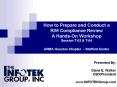 How to Prepare and Conduct a RIM Compliance Review A HandsOn Workshop Session T03 PowerPoint PPT Presentation