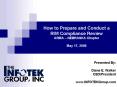 How to Prepare and Conduct a RIM Compliance Review ARMA NEBRASKA Chapter May 17, 2006 PowerPoint PPT Presentation