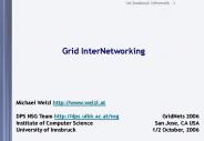 Grid InterNetworking