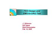 FED Design and EMU-to-DAQ Test