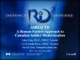SIREQ TD A Human Factors Approach to Canadian Soldier Modernization PowerPoint PPT Presentation