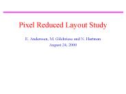 Pixel Reduced Layout Study