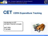 CET CERN Expenditure Tracking