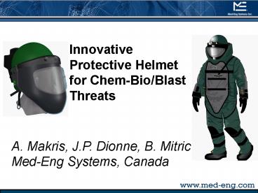 Innovative Protective Helmet for ChemBioBlast Threats