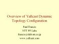 Overview of Yallcast Dynamic Topology Configuration PowerPoint PPT Presentation