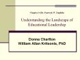 Ch 6 Landscape of Educational Leadership by Fenwick English PowerPoint PPT Presentation
