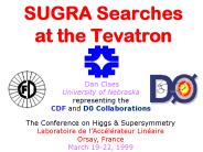 SUGRA Searches at the Tevatron