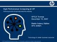 High Performance Computing at HP PowerPoint PPT Presentation