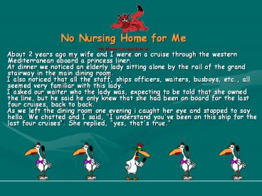 No Nursing Home for Me