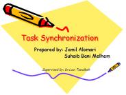 Task Synchronization