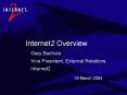 Internet2 Overview PowerPoint PPT Presentation