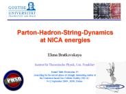 Parton-Hadron-String-Dynamics at NICA energies