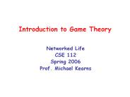 Introduction to Game Theory