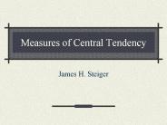 Measures of Central Tendency