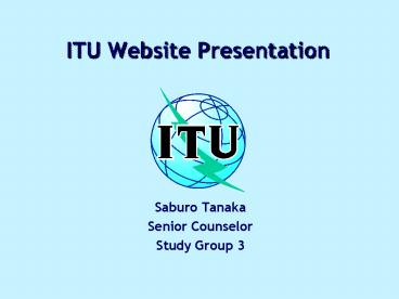 ITU Website Presentation