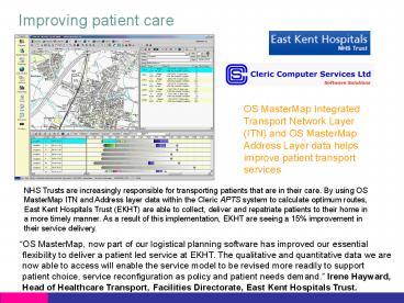 PPT – Improving patient care PowerPoint presentation | free to view ...