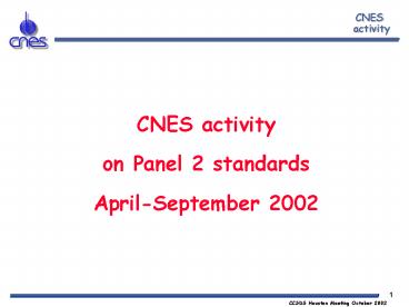 CNES activity