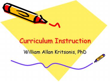 William Kritsonis, School Law, Curriculum and Instruction